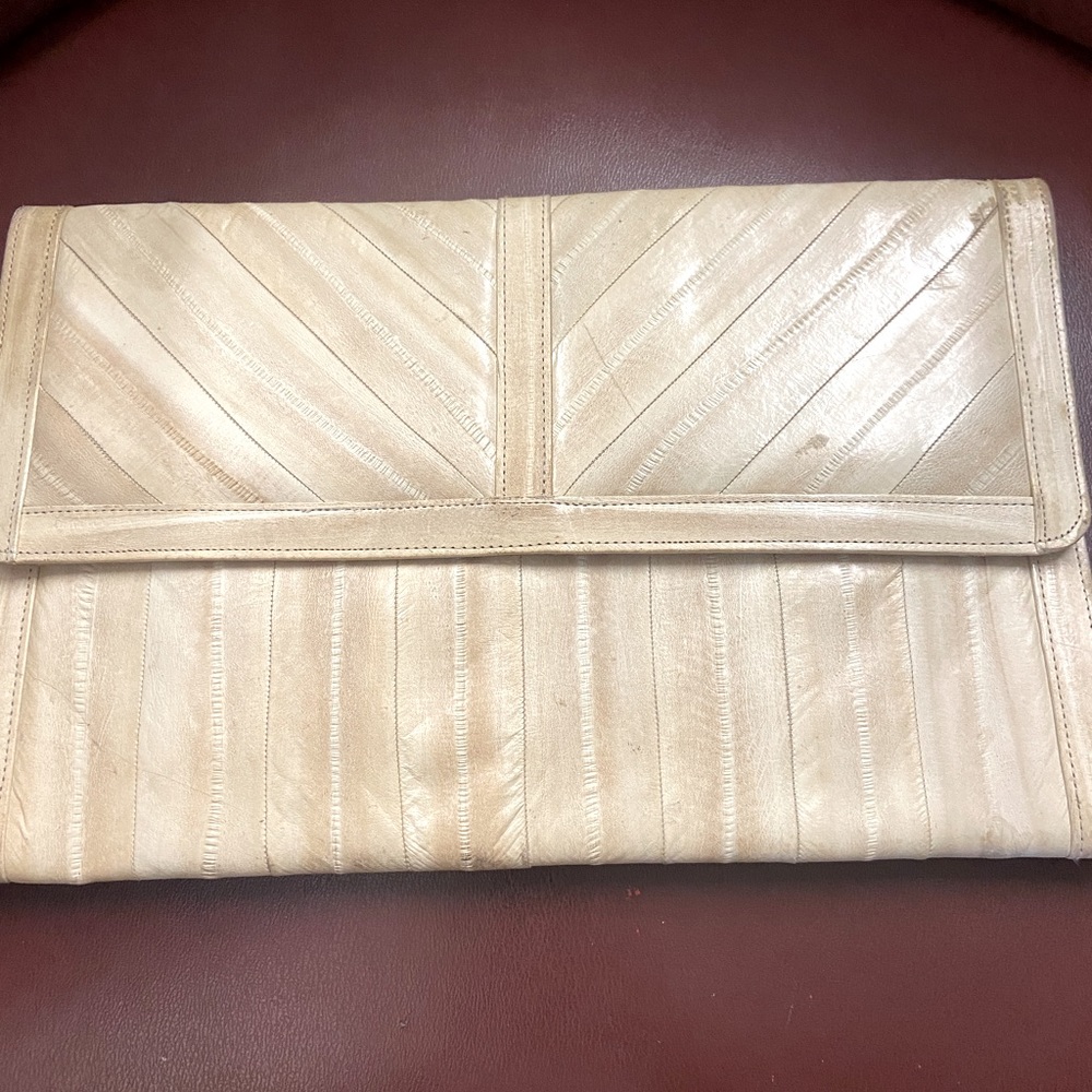 VINTAGE 80’s Genuine EEL SKIN PURSE